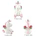 Athoinsu Rainbow Unicorn Stuffed Animal with Wings Smiling and Sleeping Soft Plush Colorful Unicorn, Nice Gift for Babies Toddlers at Birthday Christmas Thanksgiving Day, White, 12 Inch