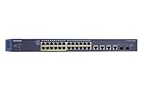 NETGEAR 24-Port Fast Ethernet Smart Managed Pro Switch, Rackmount, PoE 100w, ProSAFE Lifetime Protection (FS728TLP-100NAS)