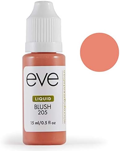 Eve Pigment Liquid - Premium Grade Permanent Makeup & Microblading Color Pigment for Eyebrow or Lip - Made in the USA with FDA approved colorants - Vibrant Color - 15ml (Blush)