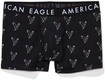 American Eagle Men's O Eagle 3 Classic Trunk Underwear S BOLD BLACK ...