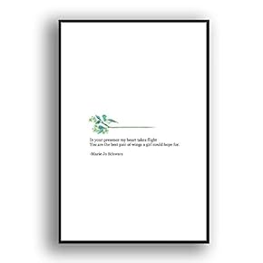 Framed Canvas Wall Art for Living Room, Bedroom Simple Words Canvas Prints for Modern Home Decoration Ready to Hang - 16"x24" inches
