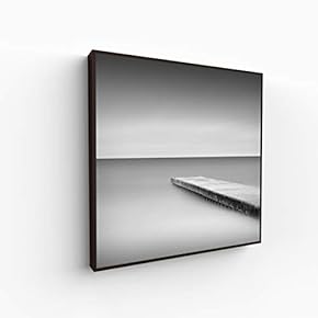 Canvas Wall Art for Living Room, Bedroom Monochrome Building Framed Canvas Prints for Home Decoration Ready to Hang - 16x16 inches