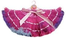 My Princess Academy / Deluxe Rainbow Ribbon Petti Skirt, Fuchsia