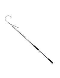 Americana Pesca alambre (Acero Inoxidable, gancho con mango de aluminio y Foam Grip Gaff