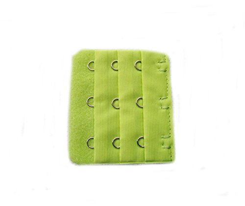 Ewandastore 16 Pcs Assorted Colors 3 Hooks 3 Rows Women Bra Extender Strap