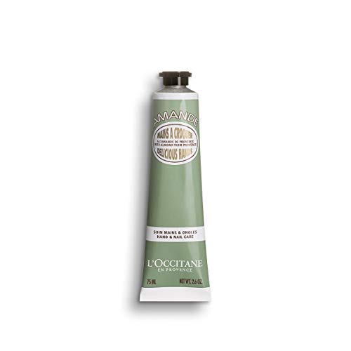 L’Occitane Almond Delicious Hands Moisturizing Hand Cream Enriched with Almond Oil, Net Wt. 2.6 oz.