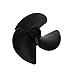 Bettal Black Plastic 3-Vane Propeller Paddle 40mm Diameter DIY RC Model Toy Marine Boat