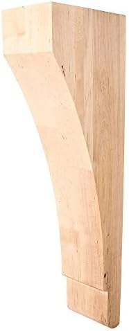 One Pair- White Birch- Traditioanl Wood Corbels- 3 x 6 x 18 by Wood Corbels