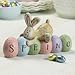Fun Express Spring Bunny Tabletopper Easter Decorations - Hand Painted - Farmhouse Home Decor