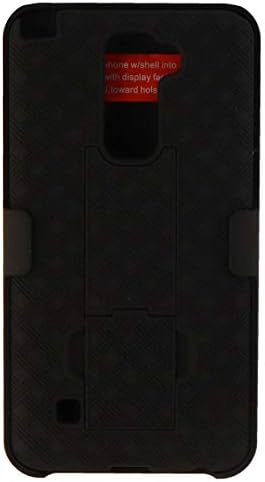 Verizon Shell Holster Combo With Kickstand For Lg Stylo 2 V - Black