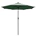 9' Outdoor Patio Aluminium Umbrella 32 Solar Powered LED Crank Tilt UV30+ 180g Cover Top Beach Deck (Green) by Yescom