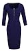 HOMEYEE Women's Celebrity Vintage Square Neck Tunic Bodycon Dress U898
