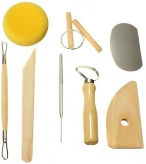 Pottery Tool Kit 8PCS Wax Clay Sculpture Carving Tools