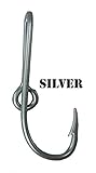 Eagle Claw Silver Hat Hook Fish hook for Hat Silver Fish Hook Money/Tie Clasp