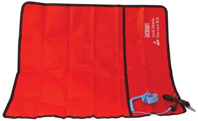 Jameco Benchpro 8PK-AS07-1 ESD Field Service Kit with 6' Wrist Strap and 10' Ground, Conductive PVC, 2' x 2.13' Size
