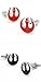 Sirius Jewelry Mens Cufflinks Star Wars Rebel Alliance Symbol Cufflinks for Mens with Nice Case