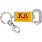 Sorority Shop Kappa Alpha Fraternity Keychain - Flat Bottle Opener with Greek Letters and Fraternity Name in Official Colors, Kappa Alpha Order Keyring