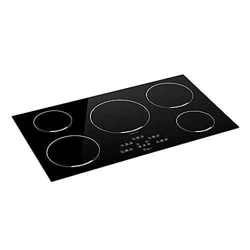 Empava 36" Electric Induction Cooktop Builtin Modular Stovetop with 5 Elements 9 Power Level
