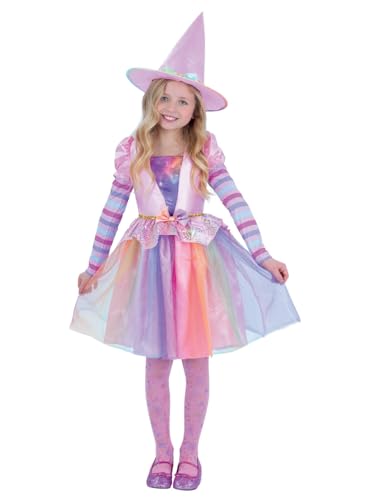 Smiffys Pastel Rainbow Witch Costume Halloween und Karneval
