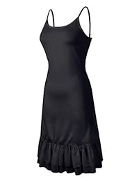 BBX Lephsnt - Extensor de vestido de gasa con volantes y correa ajustable para mujer