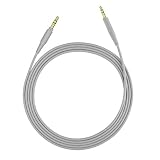 Geekria QuickFit Cable Replacement for Bose QuietComfort QC35, Series II, QC25, SoundTrue Around-Ear II, 3.5mm Male to 2.5mm Male Headphone Cable, Headphone Cord, Earphone Wire (Gray)
