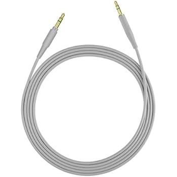 Geekria QuickFit Cable Replacement for Bose QuietComfort QC35, Series II, QC25, SoundTrue Around-Ear II, 3.5mm Male to 2.5mm Male Headphone Cable, Headphone Cord, Earphone Wire (Gray)