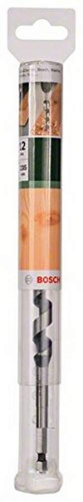 Bosch 2609255236 Wood Auger Drill Bit with Self-Cutting Threaded Point/Diameter 12mm