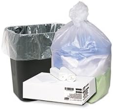 - High Density Can Liners, 7-10gal.315mil, 24 x 24, Natural, 1000/Carton