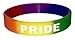 TheAwristocrat_USA COMPANY_1 Dozen Multi-Pack Rainbow (Blank) Wristbands Silicone Rubber Bracelets (Small 7