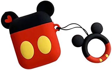 AirPods case Wireless Headphone Cover Cute Famous Cartoon Cartoon Silicone Cover Lightweight Anti-Lost Portable Travel (C)