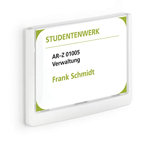 Durable Click Information Door and Wall Sign, 149 x 105.5, White