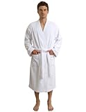 TowelSelections Men's Egyptian Cotton Bathrobe Kimono Terry Robe Made in Turkey