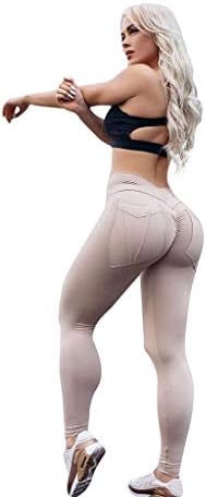 Nevera Women's Yoga Pants Tummy Control Slimming Booty Leggings High Waist Workout Running Butt Lift Tights Black