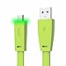 VOJO BASIC2 Samsung Galaxy S5 Charger Cord S6 Cable with Light [Green],   4FT/1.2m High Speed 2.0 A Male to B Sync and Charge for S7 S6 Edge Note 3 2 4 5 HTC ONE M8 M9 LG G4 G5 G3, Canon Nikon Camera