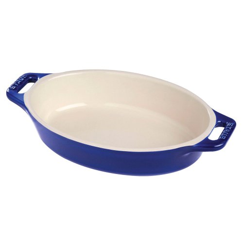 Staub Oval Dish, Dark Blue, 1.1 qt. - Dark Blue