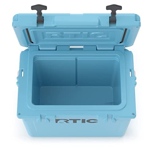 RTIC Hard Cooler, 20 qt, Blue, Ice Chest with Heavy Duty Rubber Latches
