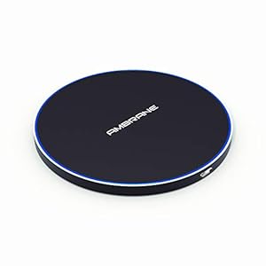 Ambrane Fast Wireless Charger, 10W Output, Qi Wireless Charging Pad, LED Indicator for Charging, Compact and Sleek…