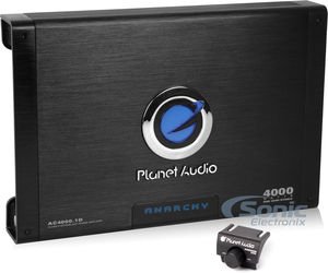Planet Audio AC4000.1D Class D Car Amplifier - 4000 Watts, 1 Ohm Stable, Digital, Monoblock, Mosfet Power Supply