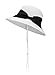AbbyLexi Women's Lovely Classy Bowtie Accent Straw Bucket Sun Hat