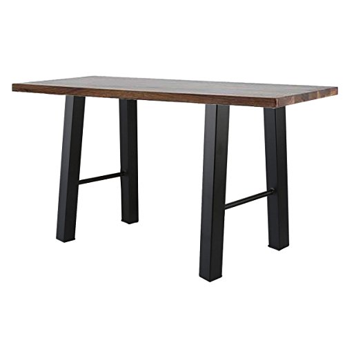 Tengchang Black 16'' Industry Table Leg Metal Iron Chair Bench Coffee Table Legs Baking Finish - Thumbnail 2