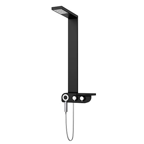 DreamLine SHCM-3300 Shower Column 5 3/16-17 3/8 x 44 1/4 Finish: Satin Black - Thumbnail 3