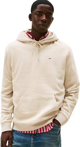 Uomo Felpa Regular Fit Flag Fleece con Cappuccio, Beige (Gulf Sand), M