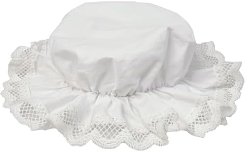 Amazon.com: ZJoey 6 Pcs White Mob Cap Costume Pioneer Bonnet