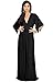 KOH KOH Womens Kaftan Short Sleeve Empire Waist Flowy V-Neck
