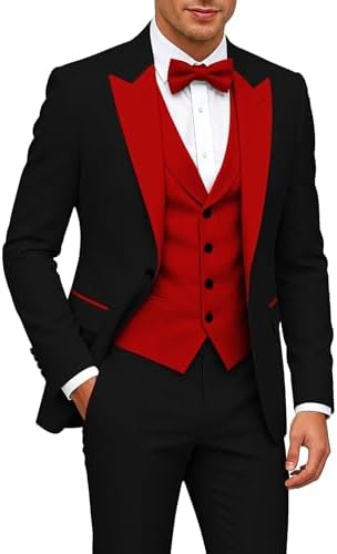 men's dress suits pair of socks regular fit stylish amazon Men's 2-Piece Regular Fit Dress Suit Single-Breasted Jacket & Flat-Front  Pants Includes Free Stylish Socks
