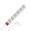 REV 0512360555 stekkerdoos, meervoudige stekkerdoos 6-voudig, kabel 1,4m, max. 3500W, wit