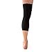 McDavid Hex Knee Compression Sleeves, Pull-On Padded Protection, Moisture Wicking (1 Pair), Black, ADULT- Small