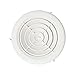 4 Inch Round Air Vent, HG Power Adjustable ABS Vent Cover, White Louver Grille Vent Fit for Bathroom, Office, Kitchen, Ventilation Use - Opening Size 3.74
