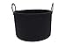OrganiHaus Black Basket for Storage 20x13, Big Basket for Blankets for Living Room, Round Laundry Basket & Blanket Holder for Bedroom, Boho Blanket Basket, Pillow Basket & Toy Basket