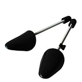 1 Pair Plastic Practical Men and Women Portable Traditional Shoe Tree Shaper Boot Holder Stretcher with Tension Spring Coil Black (Men(UK Size 5-13.5))